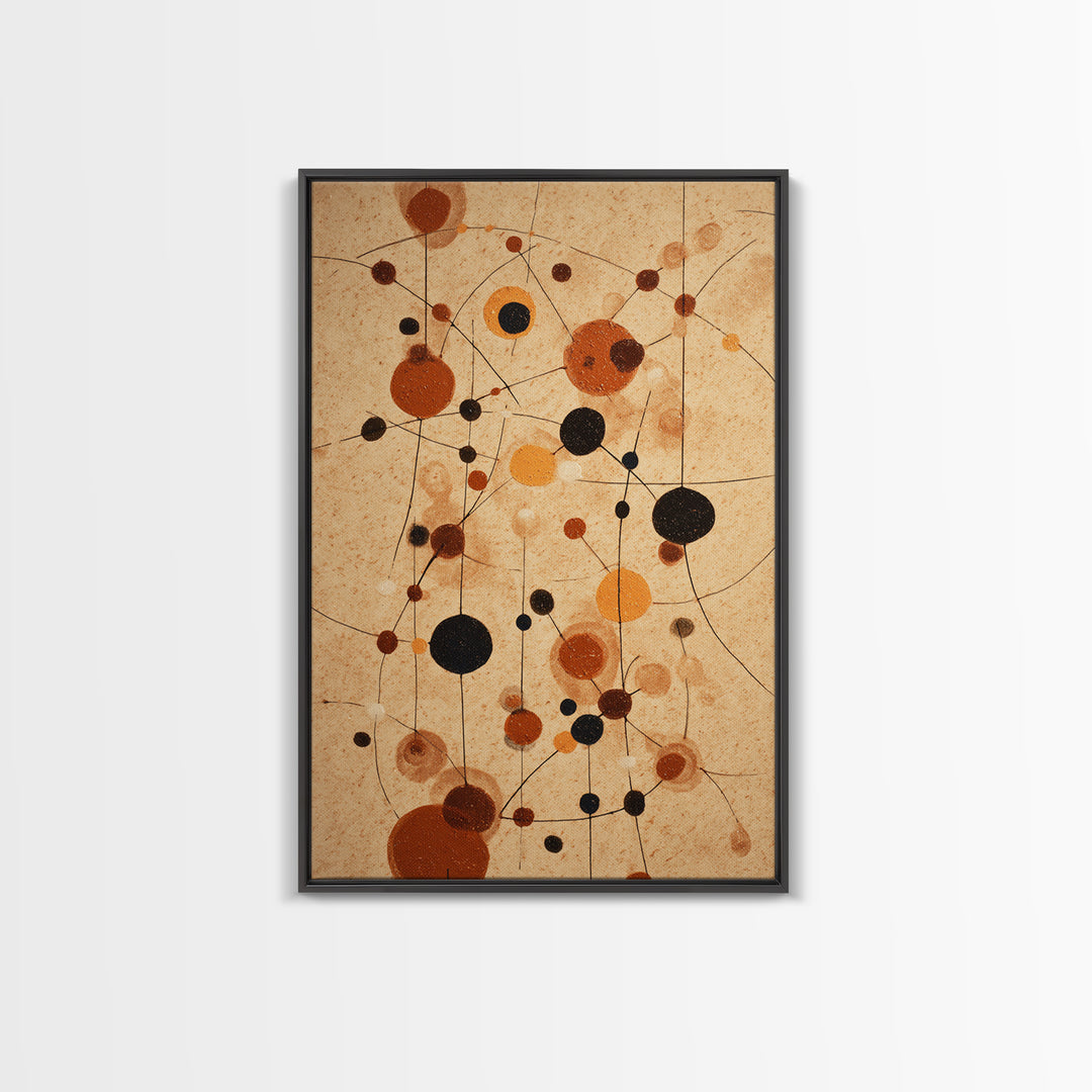 Abstract Rhythm Lines Like Painted Music Framed Canvas Print, Music Studio Art, Textured Painting, Studio Decor, Rhythm, MSA-2x3-55