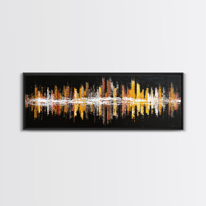Abstract Rhythm Lines Like Painted Music Canvas Print, Music Studio Art, Fine Art Print, Studio Decor, Fine Art, Rhythm, MSA-3x1-39