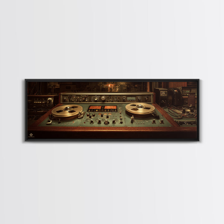 Recording Tape Reel Canvas Print, Music Studio Art, Wall Decor, Studio Decor, Rhythm, Wall Art Printable, Digital Download Art, MSA-3x1-78