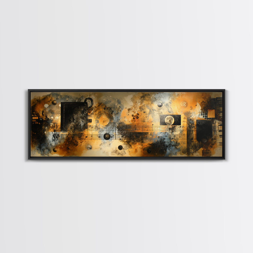 Soundproof Foam Pattern Transformed into Art Canvas Print, Music Studio Art, Art Commission, Studio Decor, Fine Art, Rhythm, MSA-3x1-83