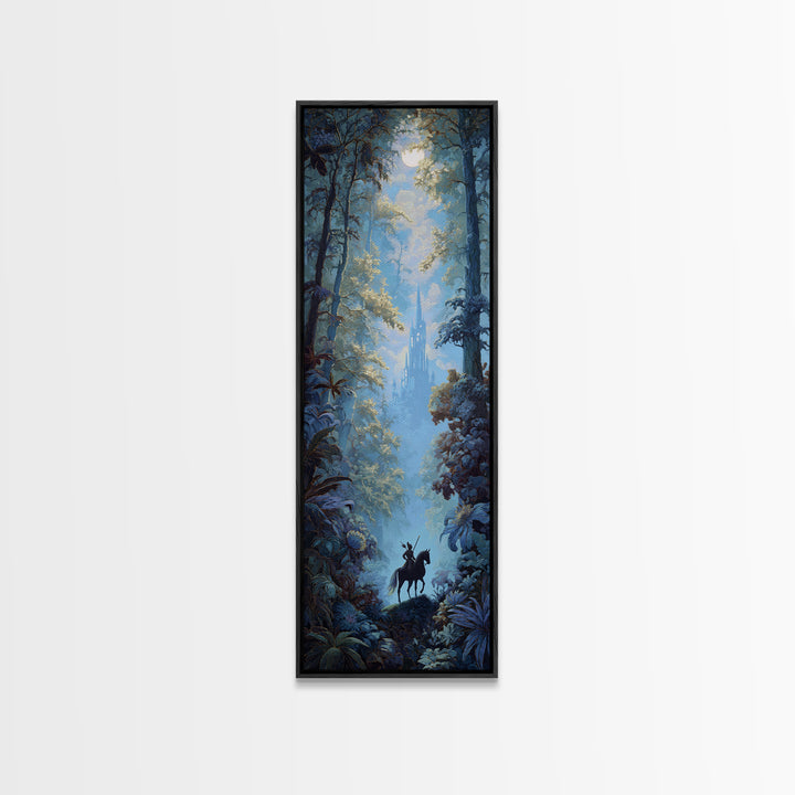 Centaur Archer in Misty Forest Canvas Print, Mythological Art, Living Room Decor, Oil Painting, Legend, Gallery Decor, MYT-1x3-100