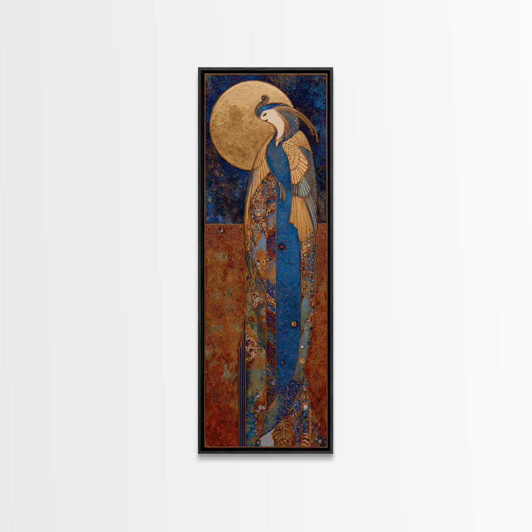 Phoenix Rising from Ashes Canvas Print, Mythological Art, Art, Living Room Decor, Fine Art, Legend, Gothic Home Decor, MYT-1x3-25