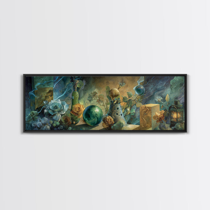 Thor Hammer and Lightning Still Life Canvas Print, Mythological Art, Bedroom Wall Art, Living Room Decor, Fine Art, Legend, MYT-3x1-98