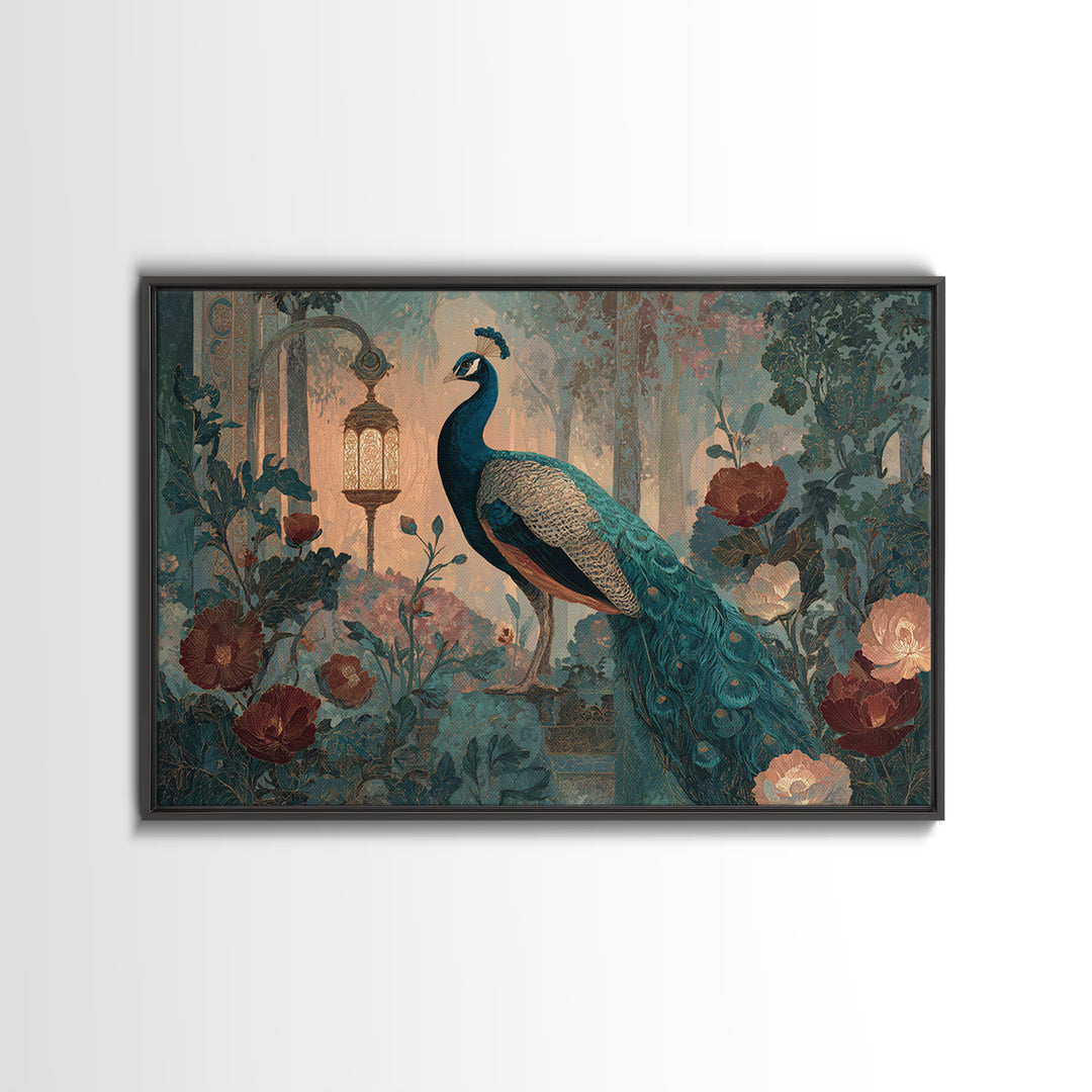 Hera Peacock Symbolism Canvas Print, Mythological Art, Living Room Wall Art, Living Room Decor, Fine Art, Legend, Modern Decor, MYT-3x2-98