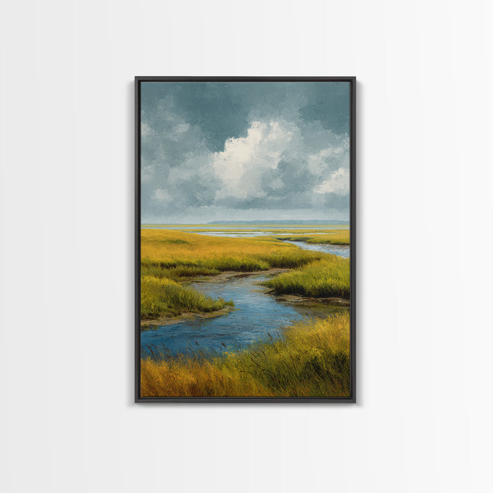 Storm Clouds over a Rolling Prairie Canvas Print, Nature Art, Poster, Living Room Decor, Fine Art, Nature, Abstract Wall Art, NAT-2x3-70