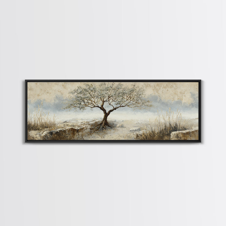 Tree of Life Canvas Print, Nature Art, Luxury Decor, Living Room Decor, Fine Art, Nature, Mushroom, Printable Wall Art, NAT-3x1-31