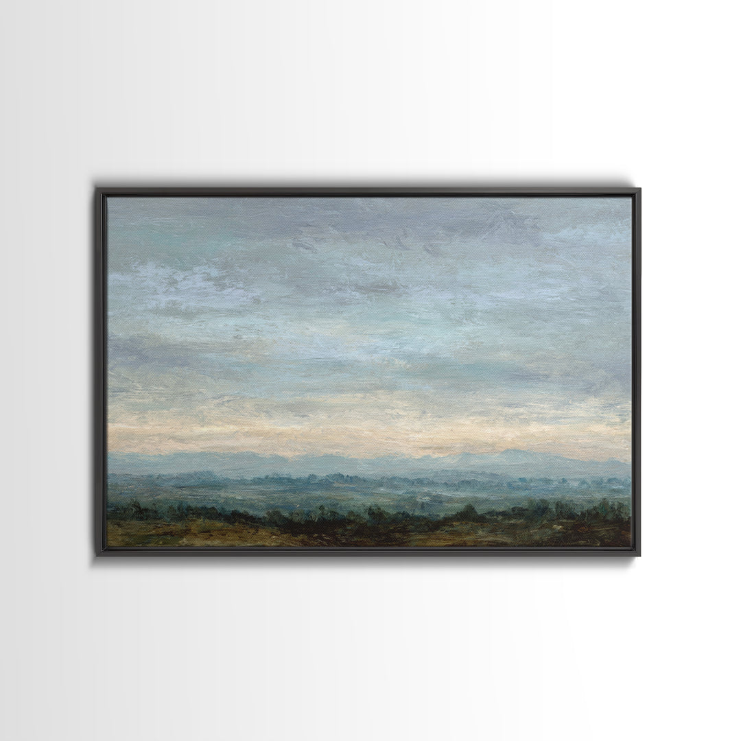Storm Clouds over a Rolling Prairie Canvas Print, Nature Art, Living Room Decor, Fine Art, Nature, Ocean Art, Bird Wall Art, NAT-3x2-66