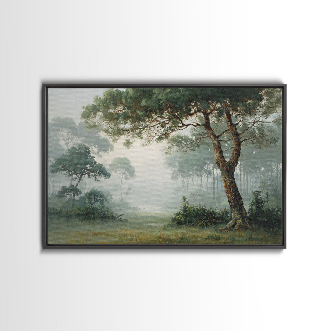 Tree of Life Framed Canvas Print, Nature Art, Poster, Living Room Decor, Watercolor Art, Nature, Abstract Wall Art, 3d Wall Art, NAT-3x2-91