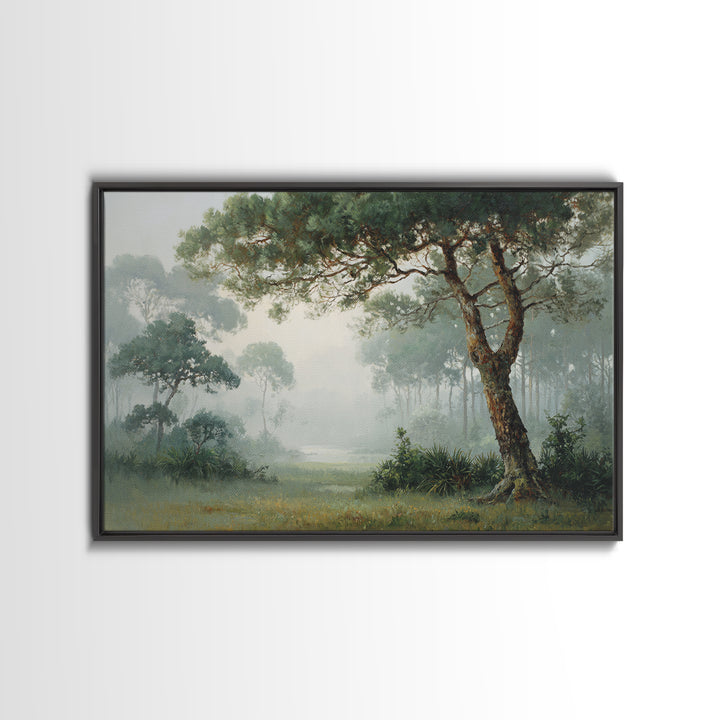 Tree of Life Framed Canvas Print, Nature Art, Poster, Living Room Decor, Watercolor Art, Nature, Abstract Wall Art, 3d Wall Art, NAT-3x2-91