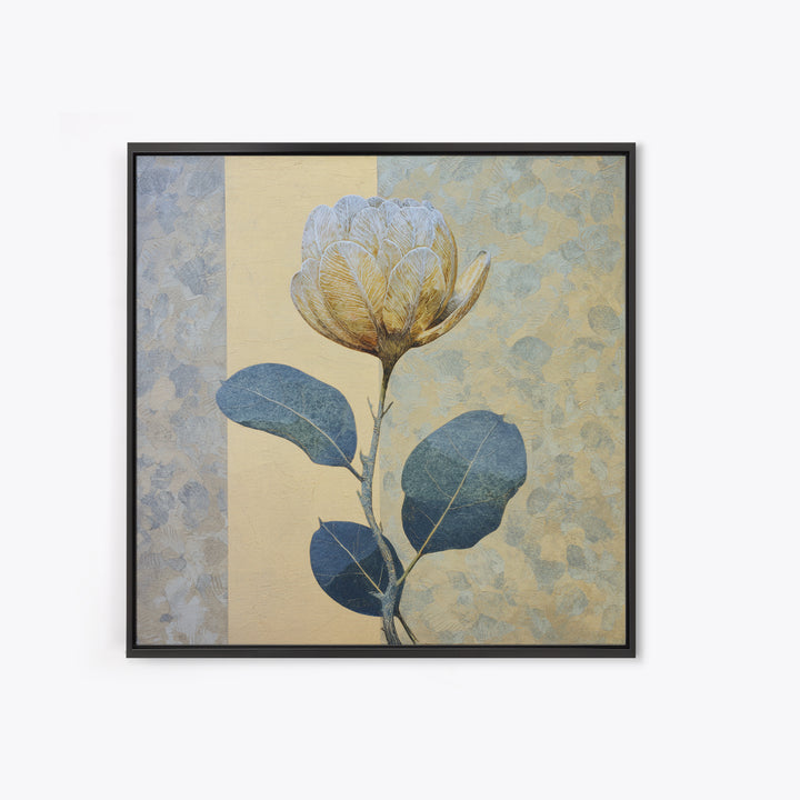 Modern Botanical Print Framed Canvas Print, Office Art, Trendy Wall Art, Office Decor, Fine Art, Focus, Minimalist Decor, OFF-1x1-100