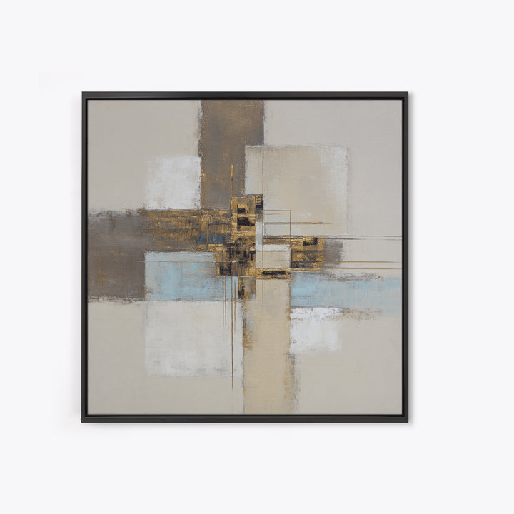 City Map Abstract Canvas Print, Office Art, Digital Art, Office Decor, Abstract Art, Focus, Ai Art, Printable Art, OFF-1x1-20