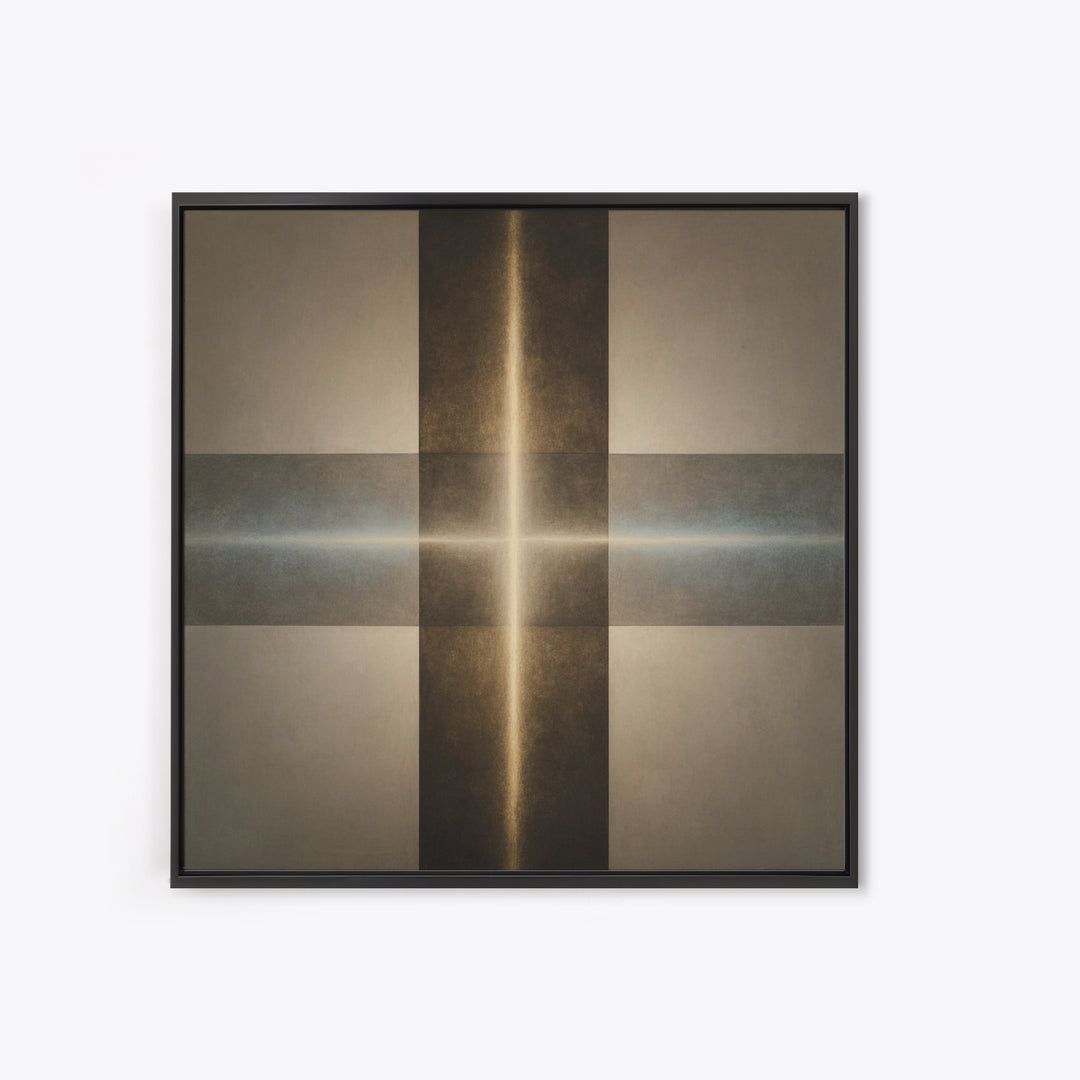 Abstract Light Beam Through Dark Shapes Canvas Print, Office Art, Printables, Office Decor, Abstract Art, Focus, OFF-1x1-23
