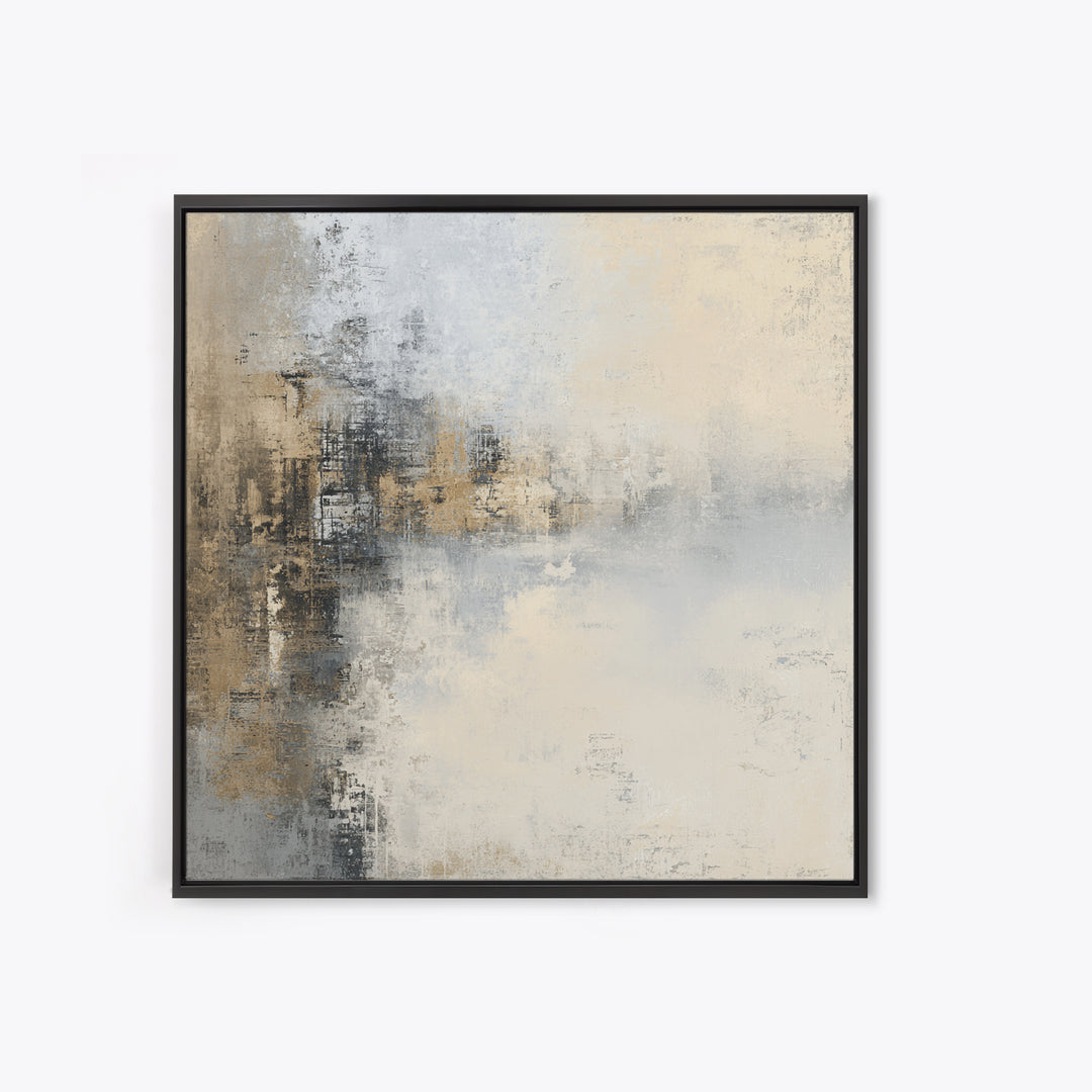 City Map Abstract Framed Canvas Print, Office Art, Digital Wall Art, Office Decor, Abstract Art, Focus, Dopamine Decor, OFF-1x1-44