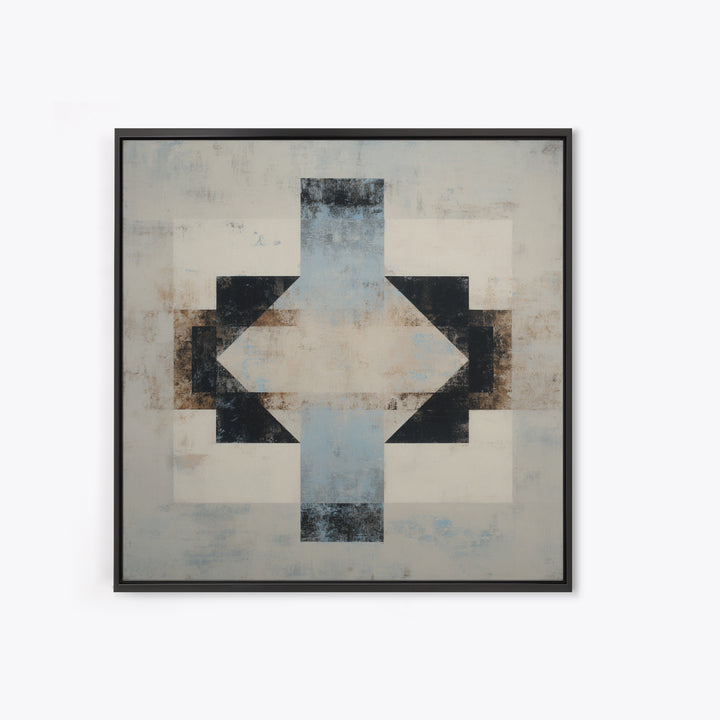 Subtle Motivational Symbol Using Arrows Without Text Framed Canvas Print, Office Art, Trendy Wall Art, Office Decor, Focus, OFF-1x1-63