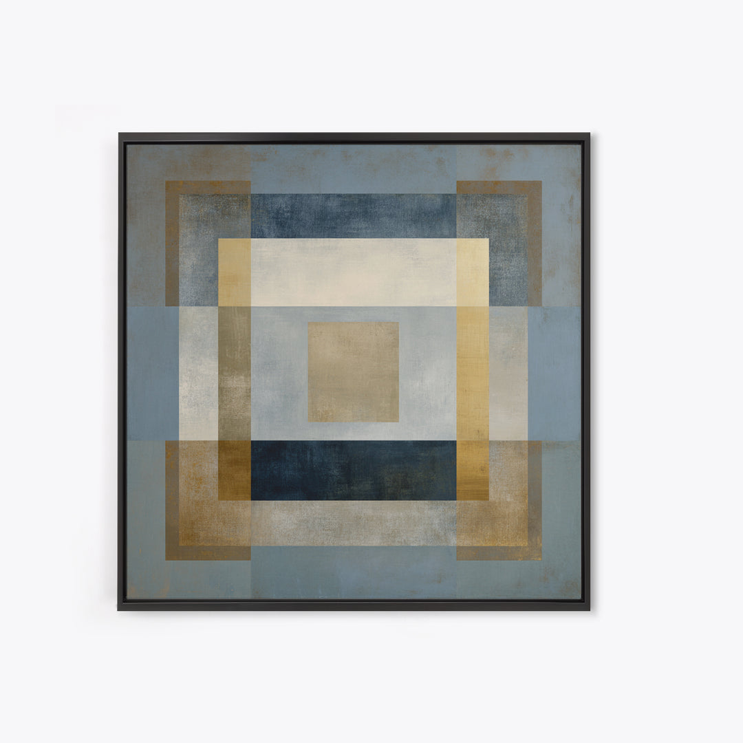 Clean Abstract Geometry Framed Canvas Print, Office Art, Art Print, Office Decor, Abstract Art, Focus, Printable, OFF-1x1-73