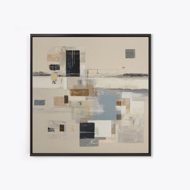 Dignified Neutral Landscape Framed Canvas Print, Office Art, Fine Art Print, Office Decor, Fine Art, Focus, Poster, Wall Decor, OFF-1x1-79