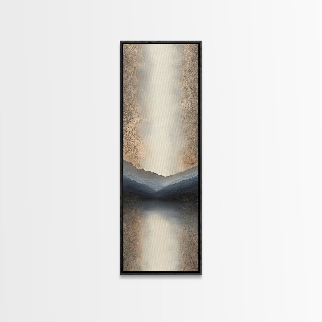 Minimal Mountain Sunrise for Focus Canvas Print, Office Art, Canvas Print, Office Decor, Fine Art, Focus, Art Print, Room Decor, OFF-1x3-14