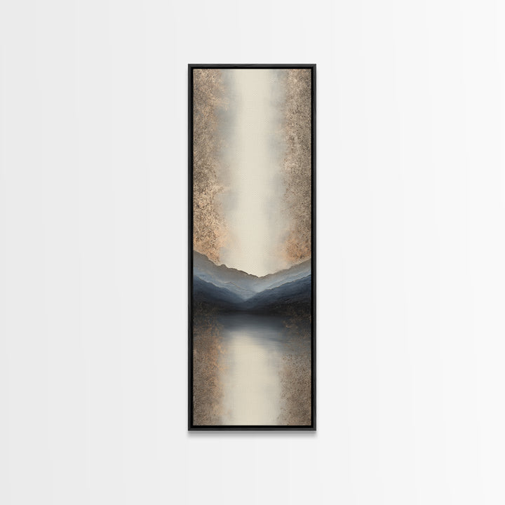 Minimal Mountain Sunrise for Focus Canvas Print, Office Art, Canvas Print, Office Decor, Fine Art, Focus, Art Print, Room Decor, OFF-1x3-14