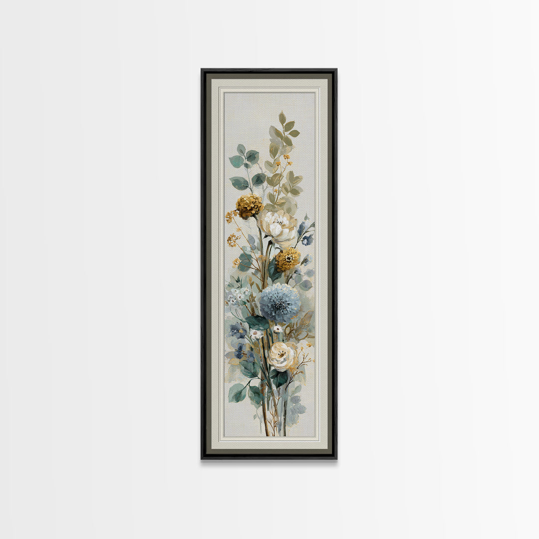 Modern Botanical Print Canvas Print, Office Art, Decor, Office Decor, Oil Painting, Focus, Wall Prints, Ai Art, Digital Print, OFF-1x3-40