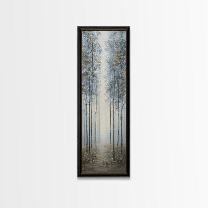 Quiet Forest Path for Mental Reset Canvas Print, Office Art, Digital Wall Art, Office Decor, Fine Art, Focus, Dopamine Decor, OFF-1x3-55