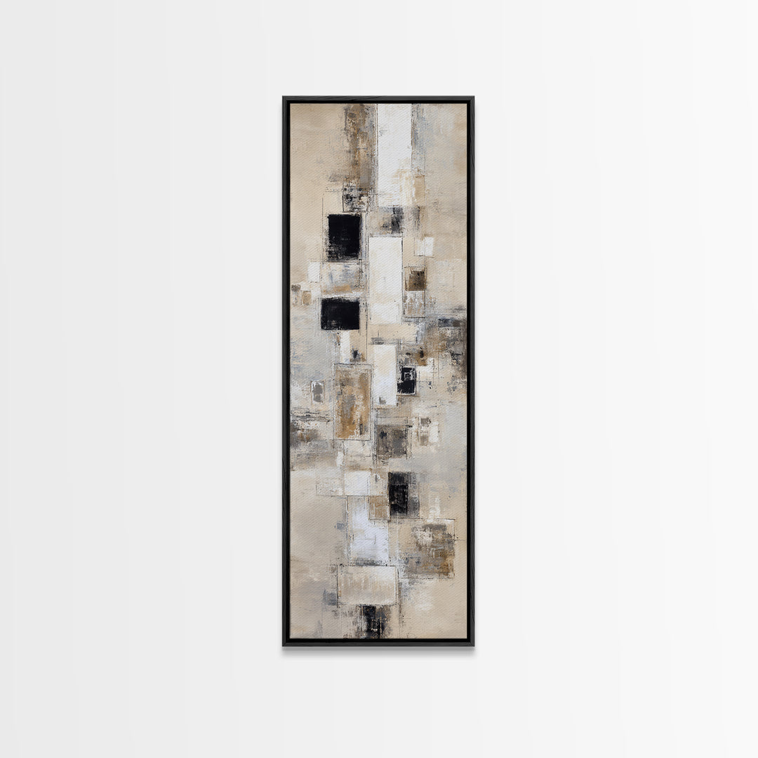 Large Neutral Texture Art for Professional Setting Canvas Print, Office Art, Fine Art Print, Office Decor, Abstract Art, Focus, OFF-1x3-57