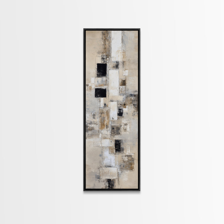 Large Neutral Texture Art for Professional Setting Canvas Print, Office Art, Fine Art Print, Office Decor, Abstract Art, Focus, OFF-1x3-57