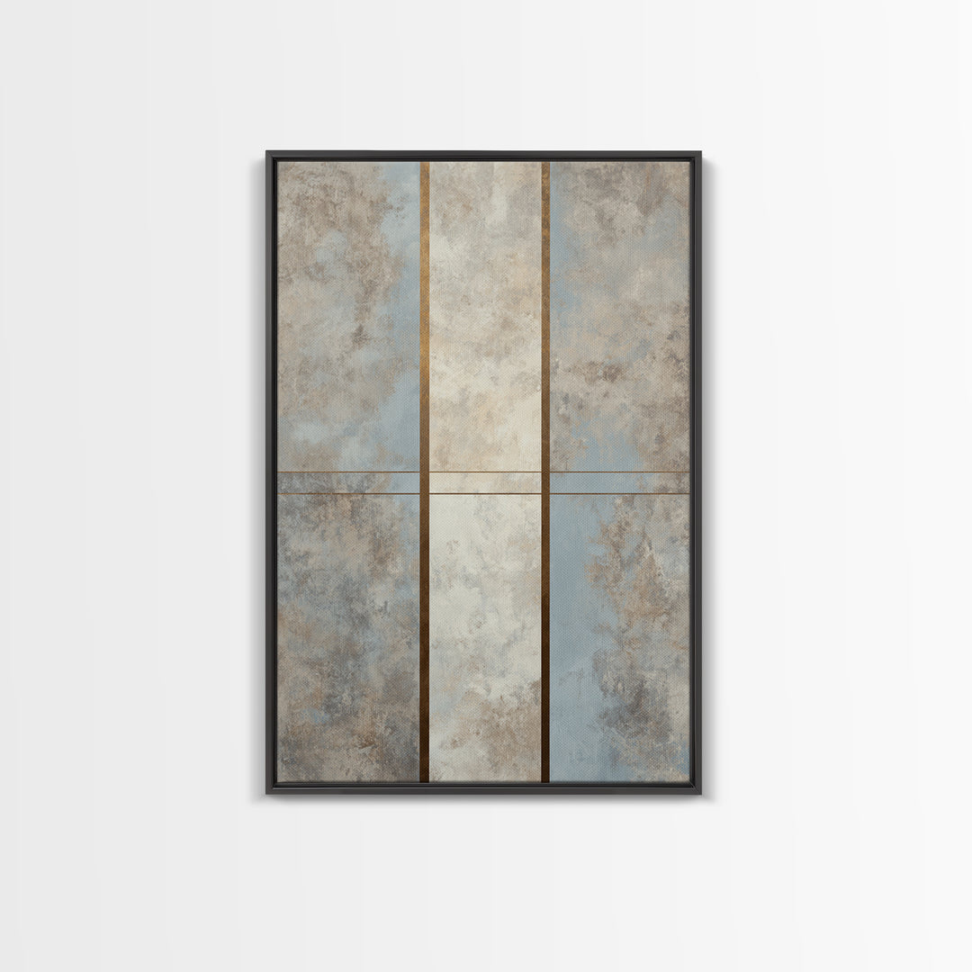 Monochrome Bridge Structure Framed Canvas Print, Office Art, Room Decor, Office Decor, Abstract Art, Focus, Printable Wall Art, OFF-2x3-18