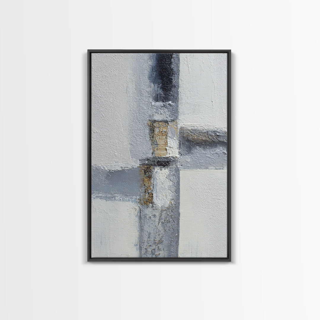 Monochrome Bridge Structure Canvas Print, Office Art, Home Decor, Office Decor, Fine Art, Focus, Art Deco, Canvas Wall Art, OFF-2x3-66