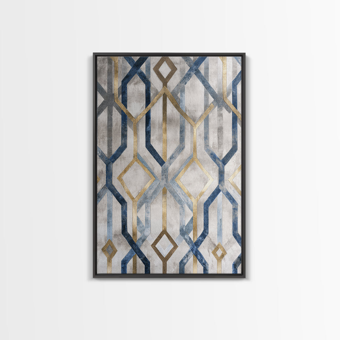 Clean Abstract Geometry Canvas Print, Office Art, Poster, Office Decor, Abstract Art, Focus, Canvas Wall Art, Wall Prints, OFF-2x3-9