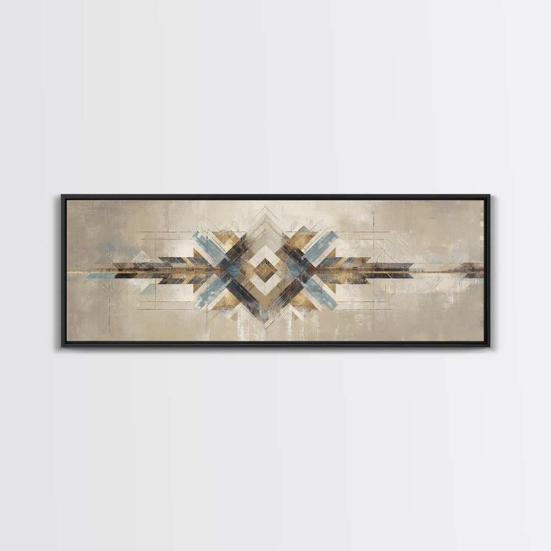 Subtle Motivational Symbol Using Arrows Without Text Framed Canvas Print, Office Art, Contemporary Art, Office Decor, Focus, OFF-3x1-55