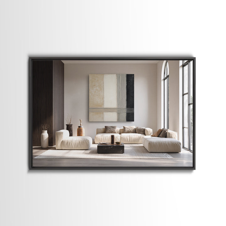 Monochrome Bridge Structure Framed Canvas Print, Office Art, Printable, Office Decor, Fine Art, Focus, Printable Art, OFF-3x2-14