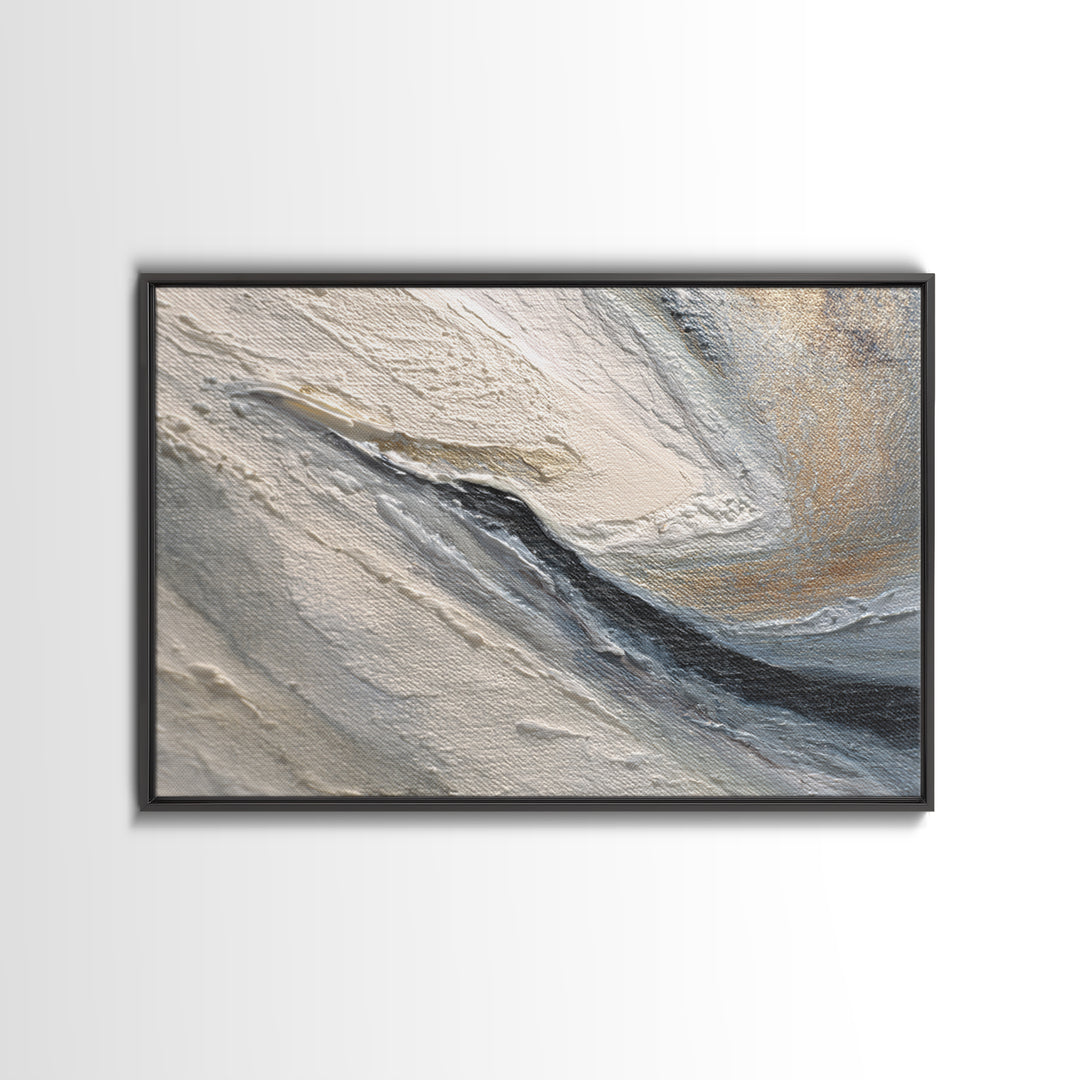 Desk Plant Botanical Closeup Framed Canvas Print, Office Art, Canvas Wall Art, Office Decor, Watercolor Art, Focus, OFF-3x2-20