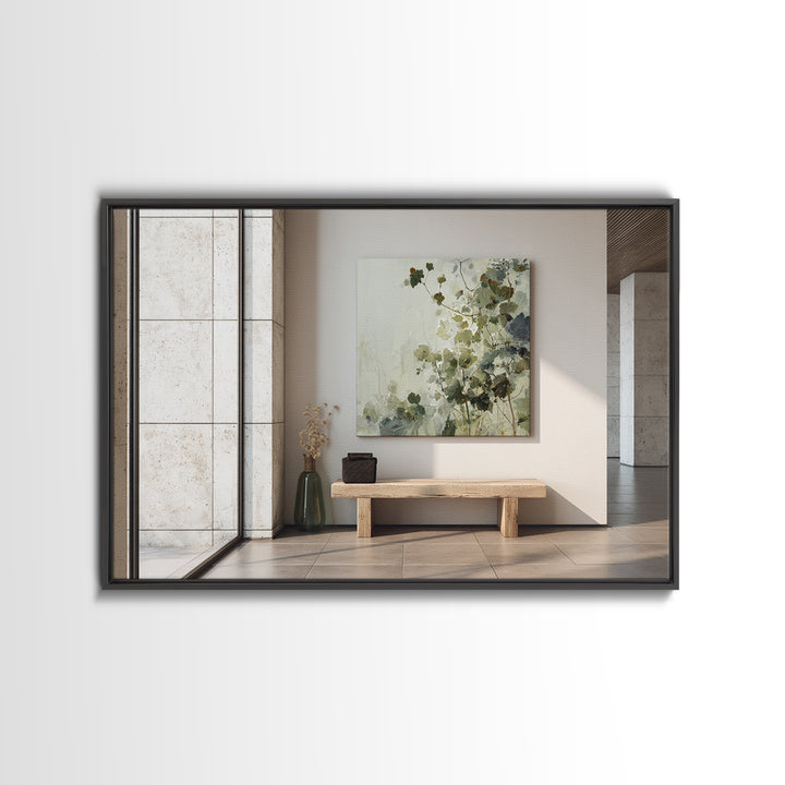Modern Botanical Print Framed Canvas Print, Office Art, Large Wall Art, Office Decor, Fine Art, Focus, Office Wall Art, OFF-3x2-8