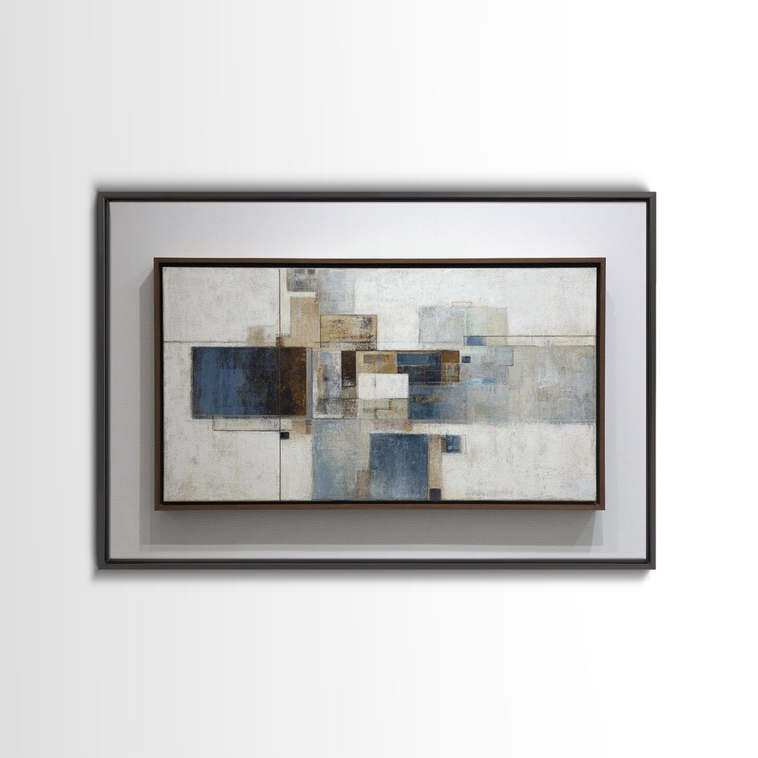 City Map Abstract Framed Canvas Print, Office Art, Art Print, Office Decor, Abstract Art, Focus, Printable, Printable Wall Art, OFF-3x2-96