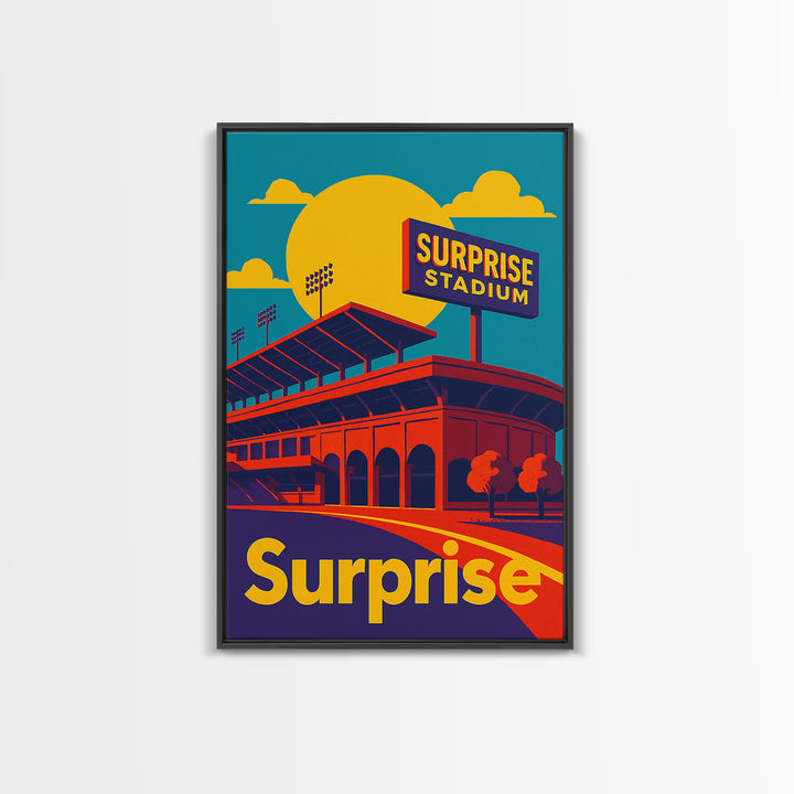 Surprise Arizona Travel Poster, Canvas Print, Colorful Graphic Wall Art, Surprise Travel Art, Wall Decor, Travel Wall Art, Landscape Art