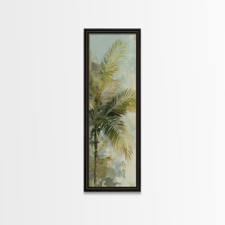 Tropical Palm Fronds Canvas Print, Patio Art, Statement Artwork, Patio Decor, Fine Art, Outdoor, Outdoor Decor, Metal Wall Art, PAT-1x3-37