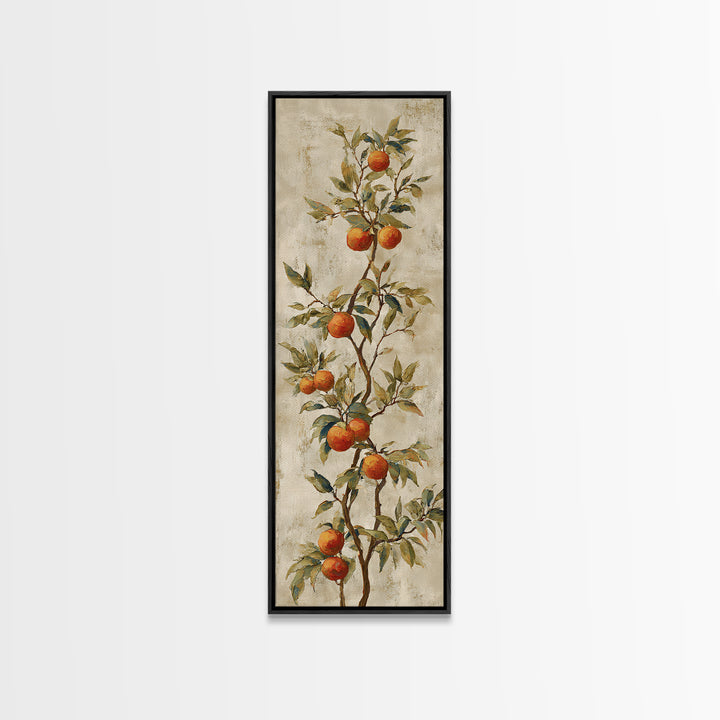 Orange Tree Branch Canvas Print, Patio Art, Gallery Decor, Patio Decor, Fine Art, Outdoor, Contemporary Art, Wall Art, PAT-1x3-82