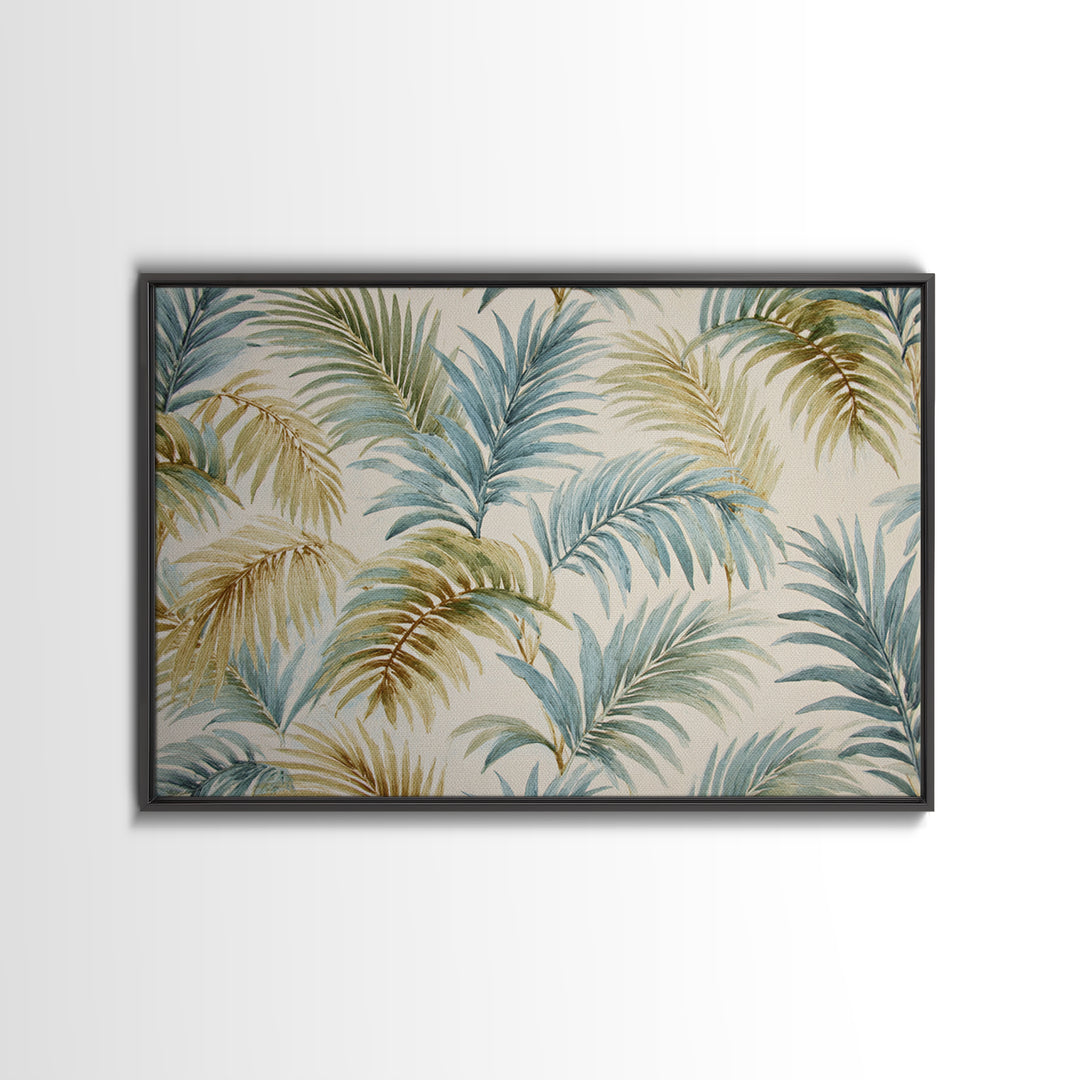 Tropical Palm Fronds Canvas Print, Patio Art, Yard Decor, Patio Decor, Fine Art, Outdoor, Luxury Decor, Art Print, Room Decor, PAT-3x2-53