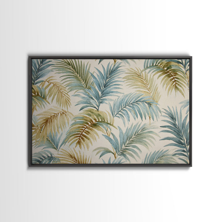 Tropical Palm Fronds Canvas Print, Patio Art, Yard Decor, Patio Decor, Fine Art, Outdoor, Luxury Decor, Art Print, Room Decor, PAT-3x2-53