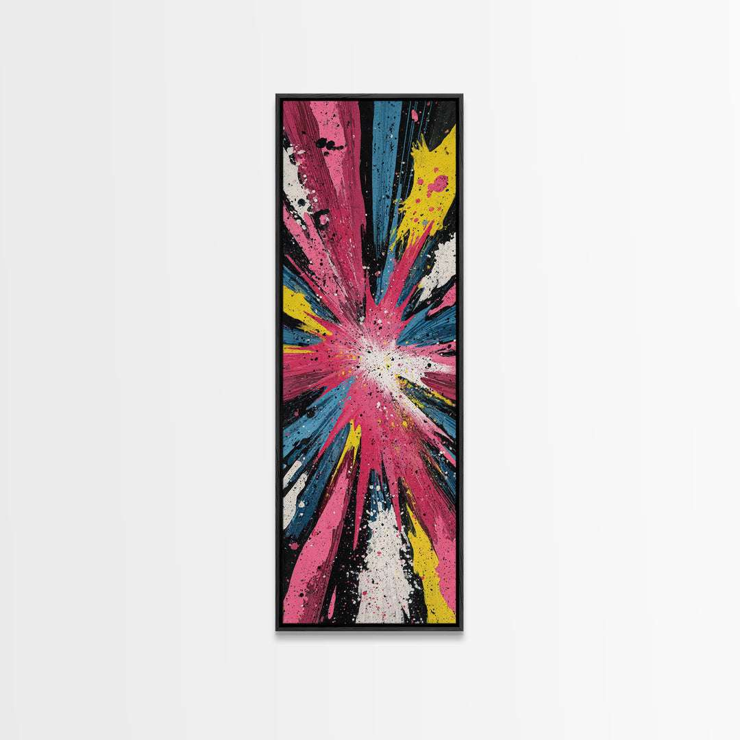 Exploding Starburst Shapes Without Text Canvas Print, Pop Art, Fine Art Print, Living Room Decor, Abstract Art, Pop, Poster, POP-1x3-94