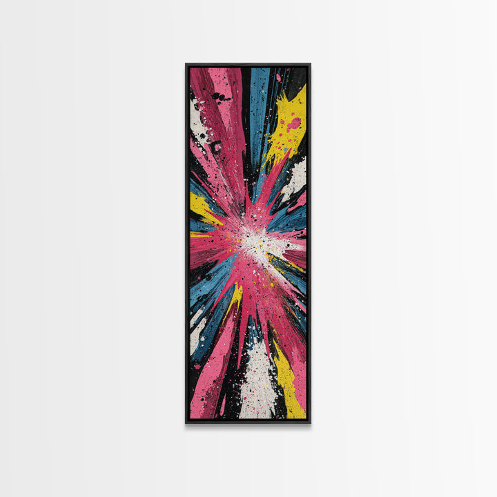 Exploding Starburst Shapes Without Text Canvas Print, Pop Art, Fine Art Print, Living Room Decor, Abstract Art, Pop, Poster, POP-1x3-94