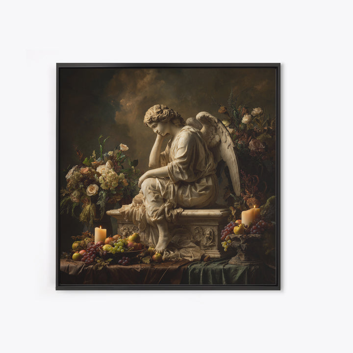 Classical Angel Study Canvas Print, Renaissanceinspired Art, Medieval Decor, Living Room Decor, Classic, Elegant Home Decor, REN-1x1-26