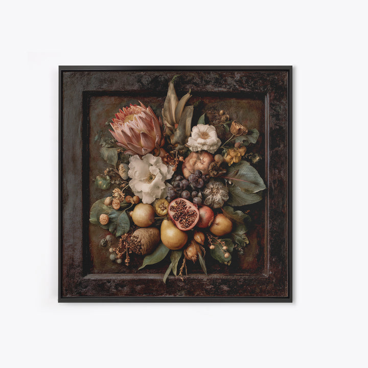 Renaissance Botanical Study Canvas Print, Renaissanceinspired Art, Romantic Art, Living Room Decor, Fine Art, Classic, REN-1x1-55