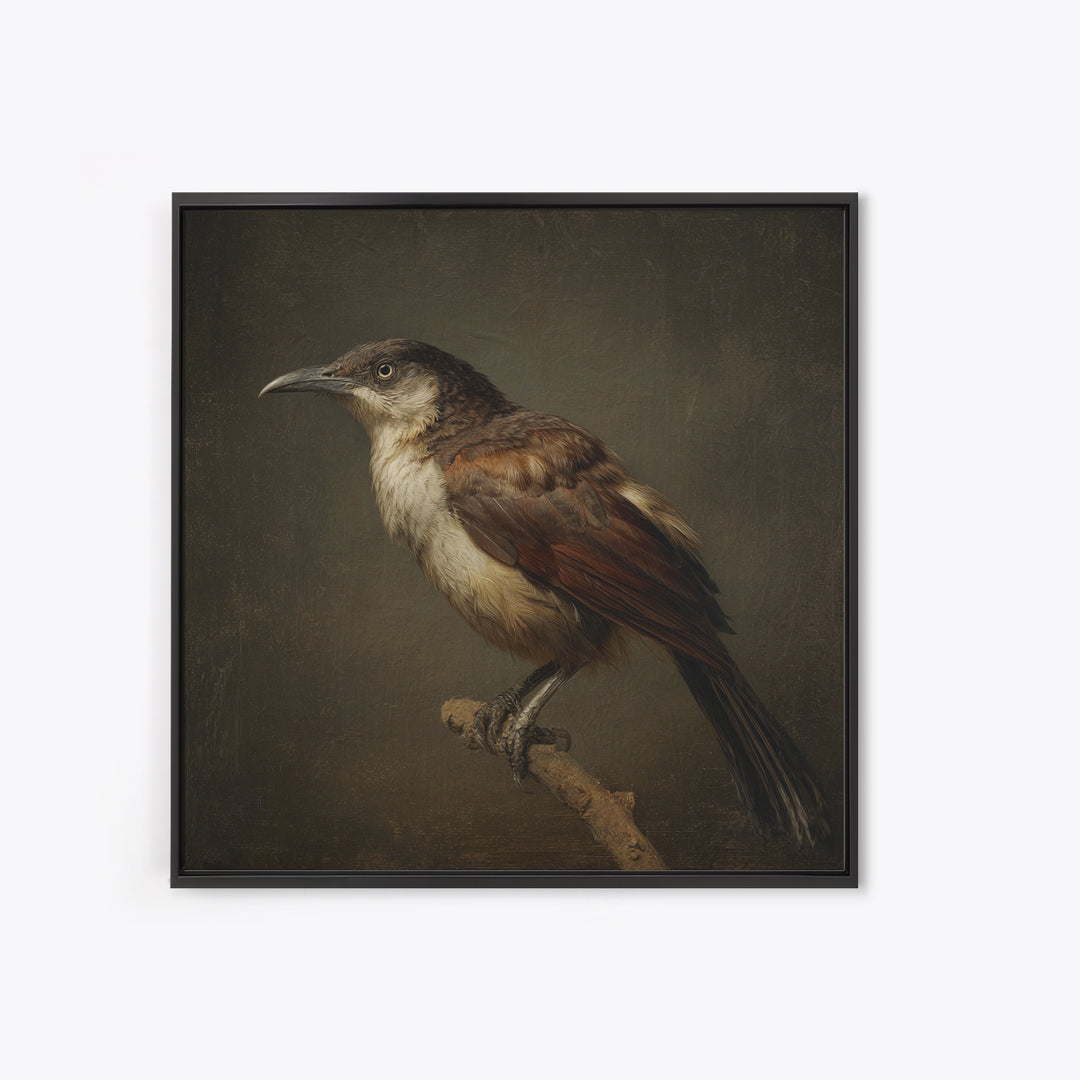 Old Master Bird Study Canvas Print, Renaissanceinspired Art, Floral Painting, Living Room Decor, Fine Art, Classic, Art Print, REN-1x1-95