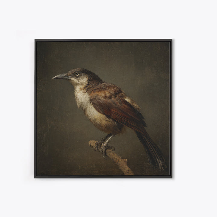 Old Master Bird Study Canvas Print, Renaissanceinspired Art, Floral Painting, Living Room Decor, Fine Art, Classic, Art Print, REN-1x1-95