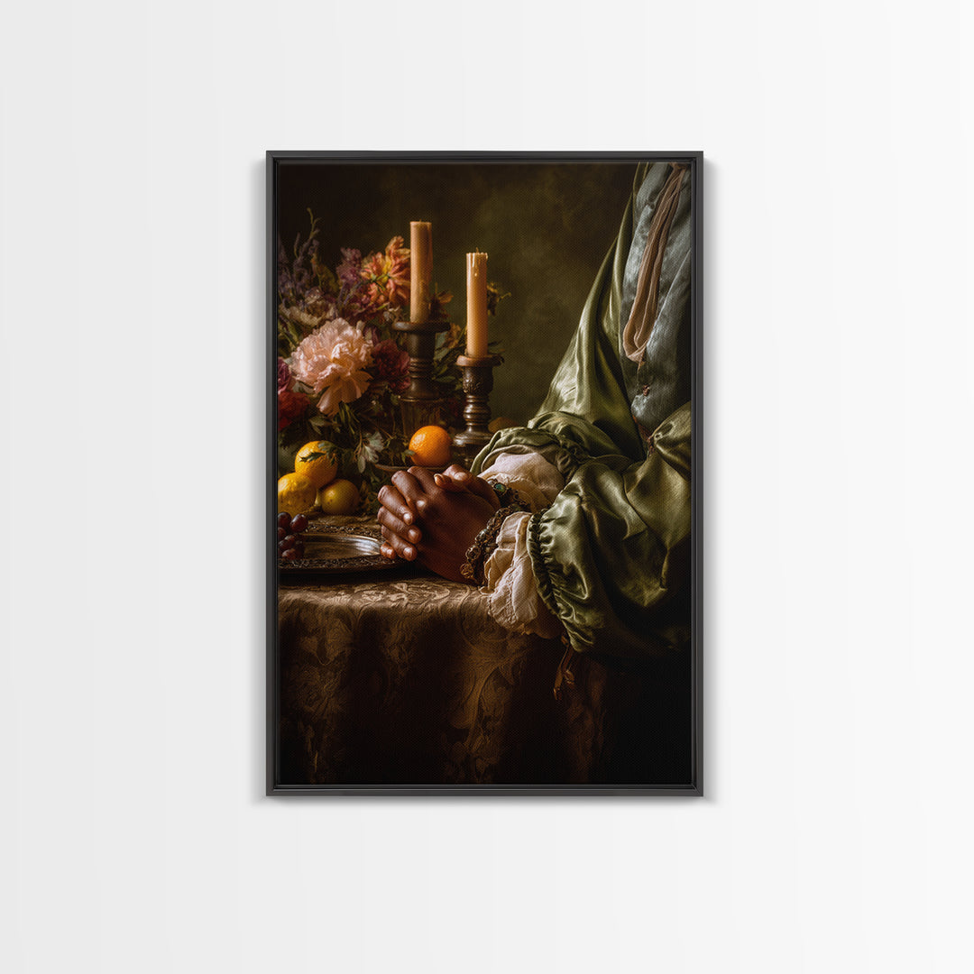 Classical Hands Study Canvas Print, Renaissanceinspired Art, Statement Artwork, Living Room Decor, Fine Art, Classic, REN-2x3-70