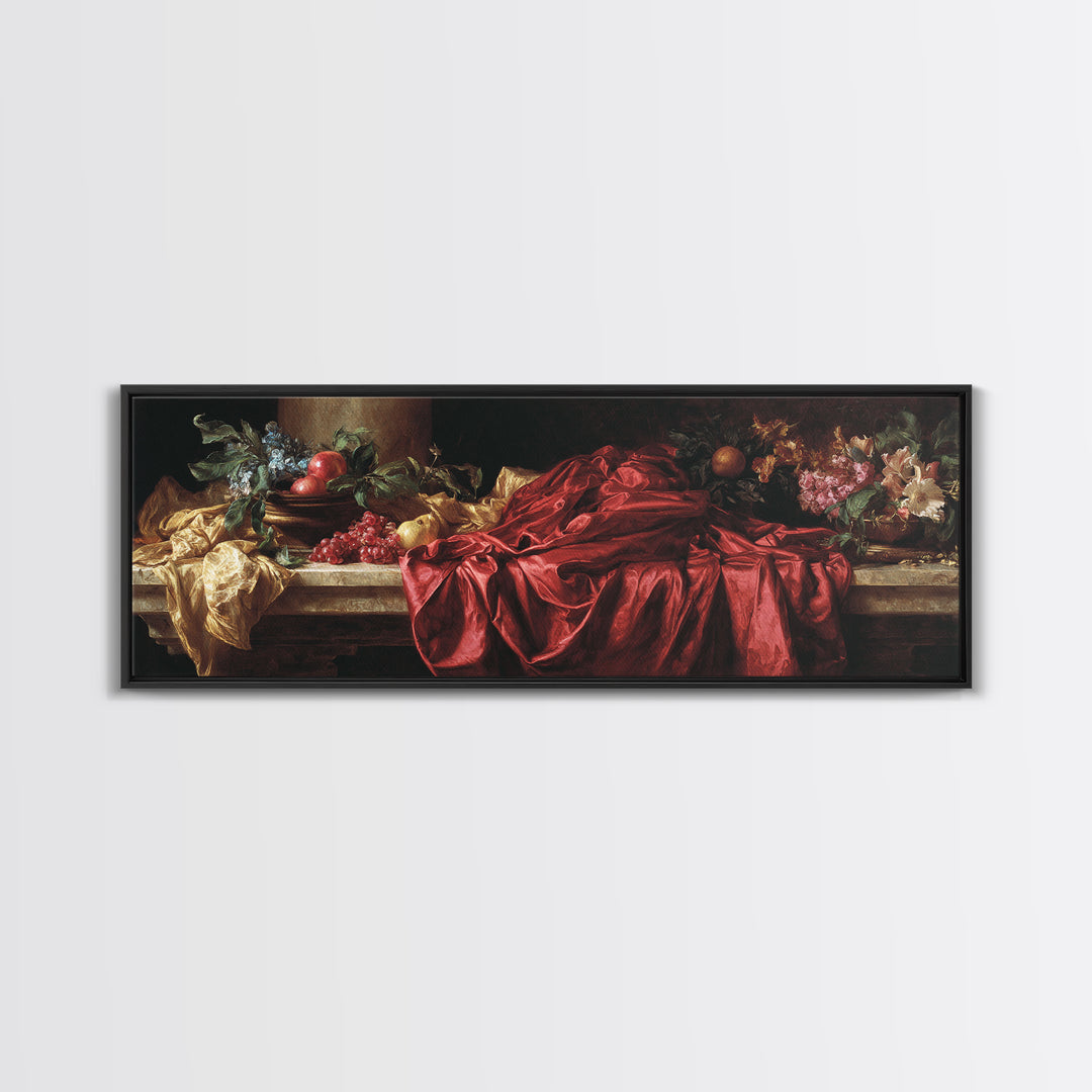 Dramatic Drapery Study Canvas Print, Renaissanceinspired Art, Living Room Art, Living Room Decor, Classic, Classic Art, REN-3x1-16