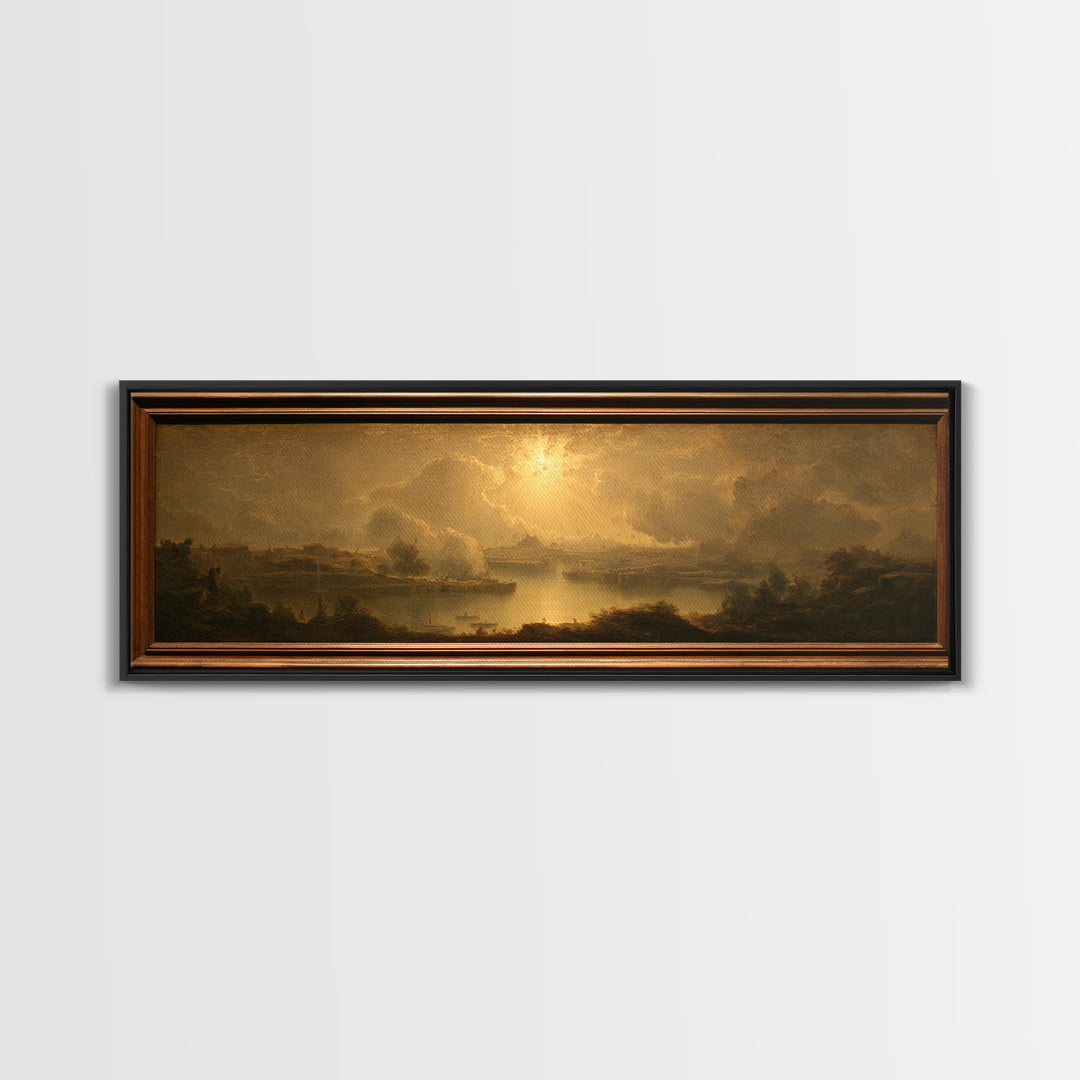 Biblical Desert Landscape Canvas Print, Renaissanceinspired Art, Wall Art Print, Living Room Decor, Fine Art, Classic, REN-3x1-61