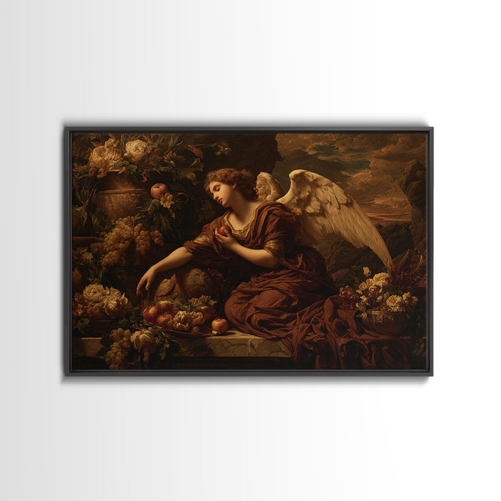 Classical Angel Study Canvas Print, Renaissanceinspired Art, Digital Print, Living Room Decor, Classic, Living Room Art, REN-3x2-54