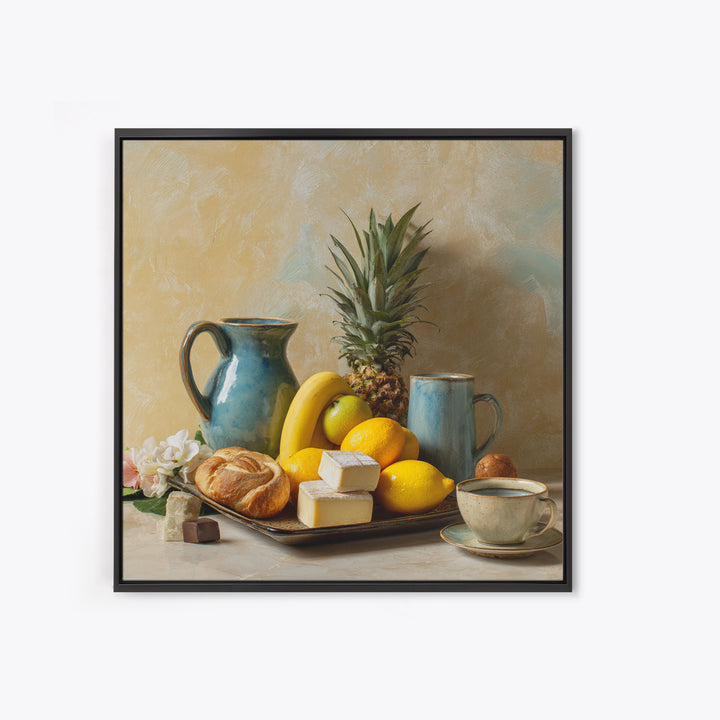 Tropical Fruit Platter Canvas Print, Restaurant Art, Wall Art Print, Restaurant Decor, Fine Art, Bistro, Modern Decor, RES-1x1-18